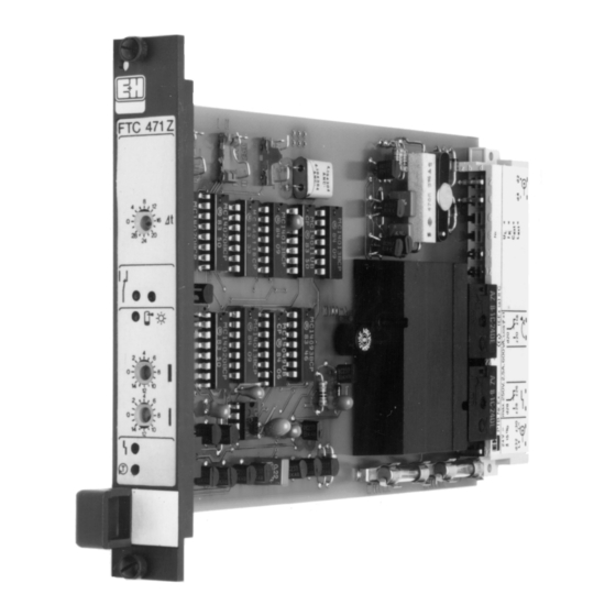 Endress+Hauser nivotester FTC 470 Z Instructions De Montage