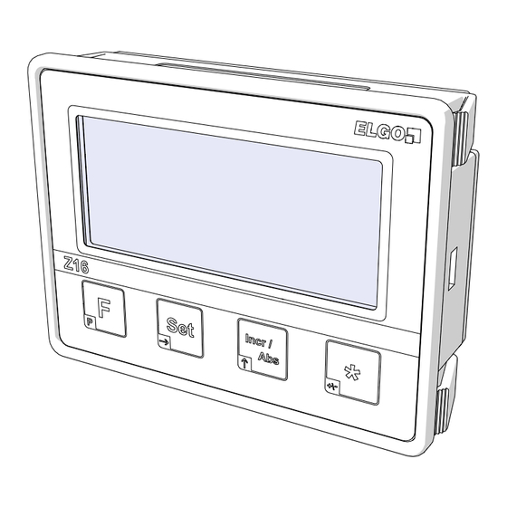 Elgo IZ16E-600 Instructions De Montage