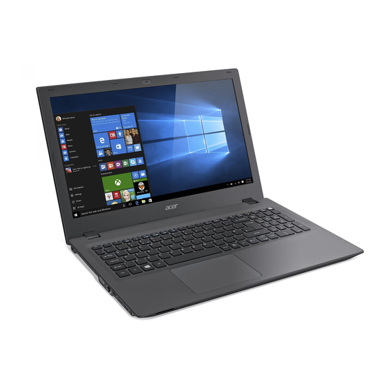 Acer Aspire E15 Manuel D'utilisation