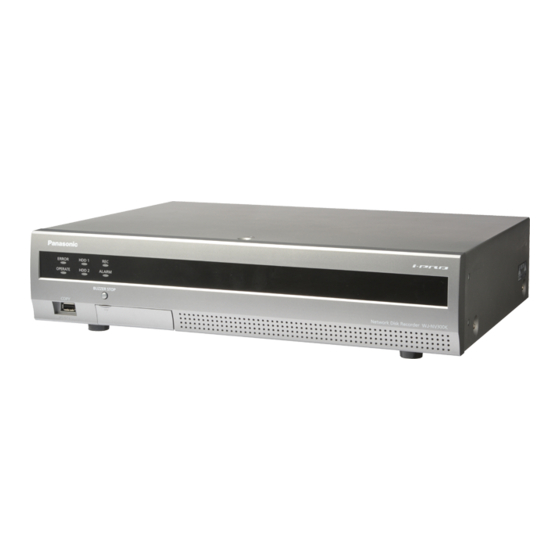 Panasonic WJ-NV300K Guide D'installation