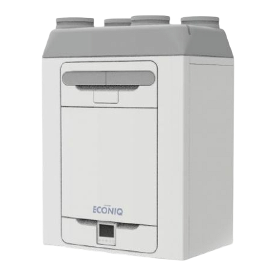 Vent-Axia Econiq 300 Manuel D'utilisation Rapide