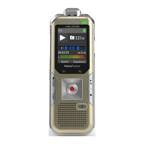 Philips VoiceTracer DVT6510/00 Manuel De L'utilisateur