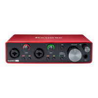 Focusrite Scarlett 2i2 Studio Mode D'emploi