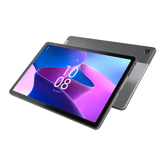 Lenovo Tab M10 Plus 3rd Gen Guide De Démarrage Rapide