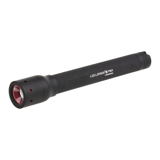 Led Lenser P6X Manuel D'utilisation