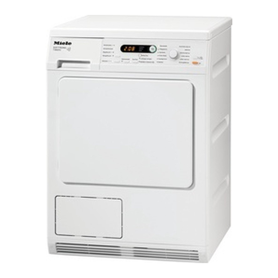 Miele Softtronic T 8823 C Mode D'emploi