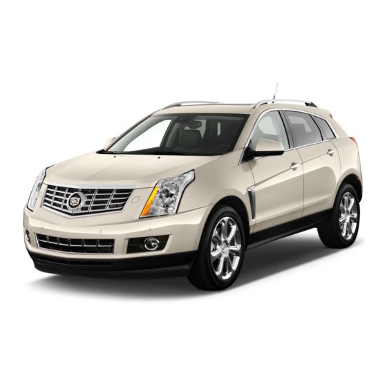 Cadillac SRX 2014 Manuel D'utilisation