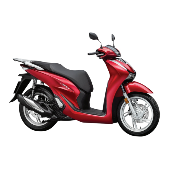 Honda SH125i Manuel Du Conducteur