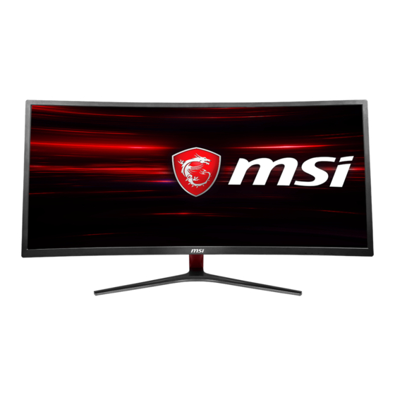 MSI OPTIX MAG341CQ Manuel D'utilisation