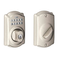 Schlage Deadbolt BE365 Instructions De Montage
