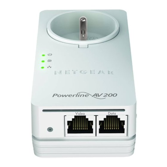 NETGEAR CPL 200 Nano XAV2602 Guide D'installation