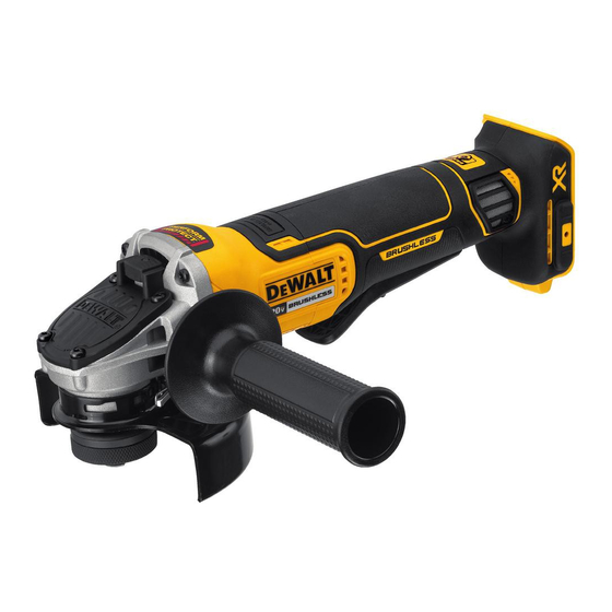 DeWalt DCG405 Guide D'utilisation