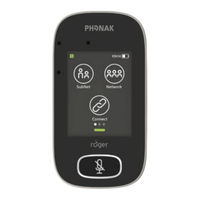 Phonak Roger Touchscreen Mic Mode D'emploi