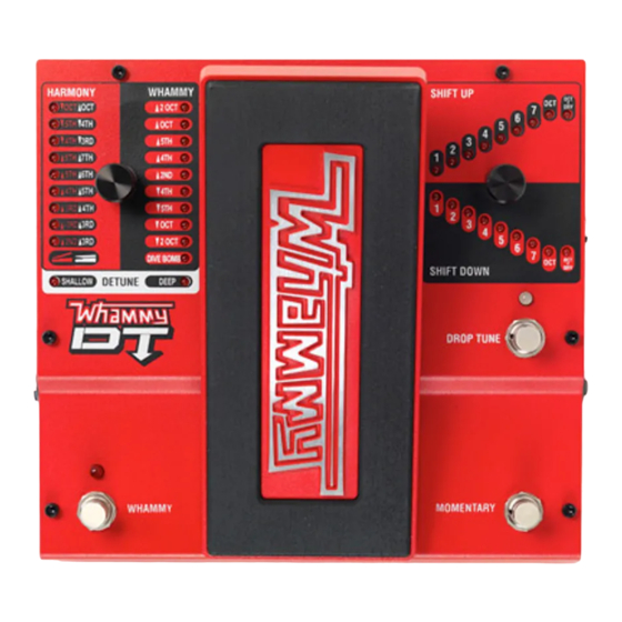 Harman DigiTech Whammy DT Mode D'emploi