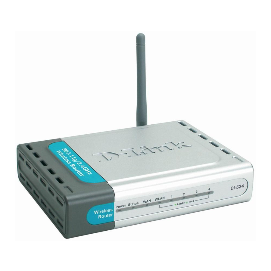 D-Link DI-524 Guide D'installation Rapide