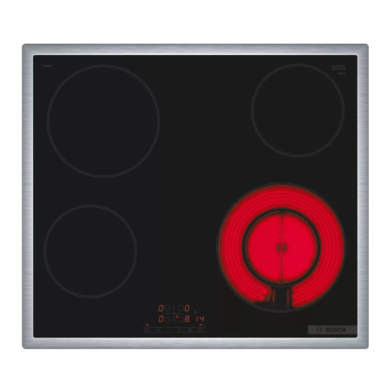 Bosch PKF6R Serie Mode D'emploi