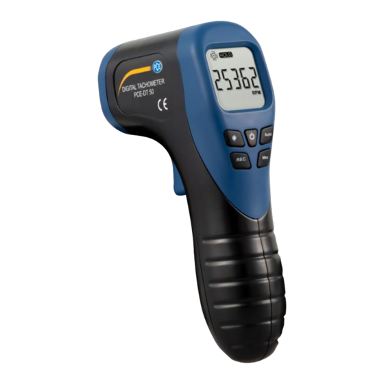 PCE Instruments PCE-DT 50 Manuel D'utilisation