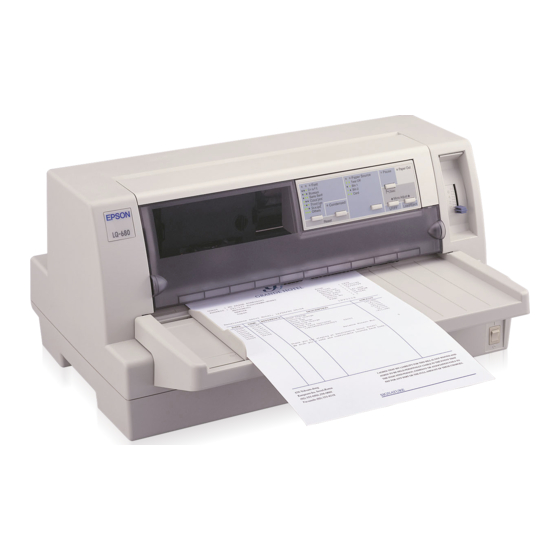 Epson LQ-680 Mode D'emploi