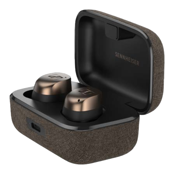Sennheiser MOMENTUM True Wireless 4 Notice D'emploi