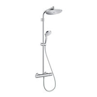 Hansgrohe Croma Showerpipe 220 1jet Aubade 27349000 Mode D'emploi