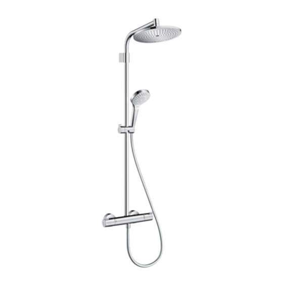 Hansgrohe Showerpipe Aubade 27349000 Mode D'emploi