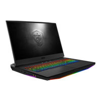 MSI GT76 TITAN 9SF-056FR Manuel D'utilisation