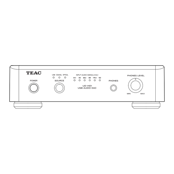 Teac UD-H01 Mode D'emploi