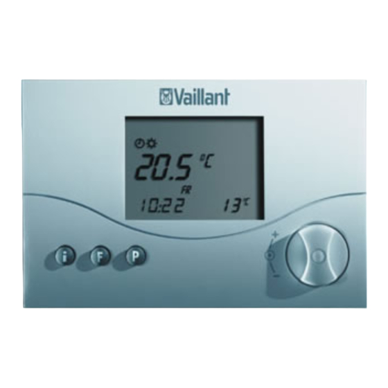 Vaillant calorMATIC 400 Notice D'emploi Et D'installation