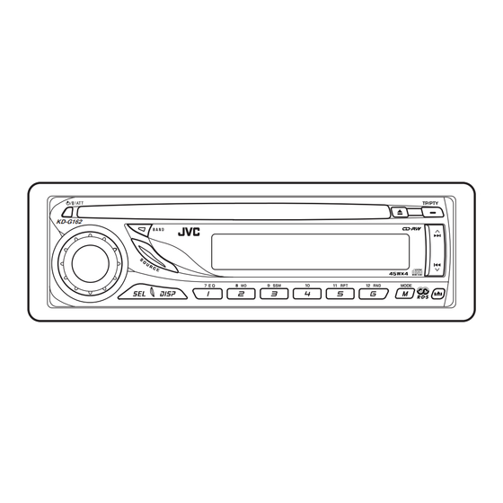 JVC KD-G161 Manuel D'instructions