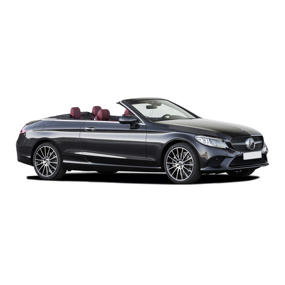 Mercedes-Benz Classe C Cabriolet 2020 Notice D'utilisation