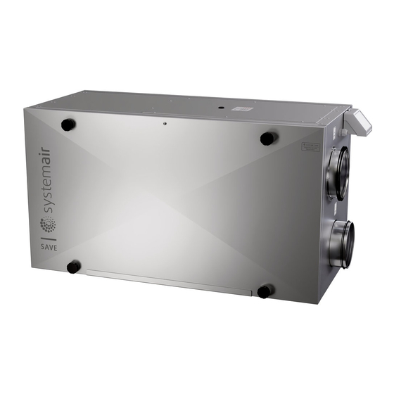 SystemAir SAVE VSR 300 Installation Et Maintenance