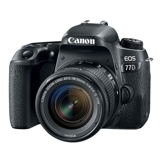 Canon EOS 77D Mode D'emploi