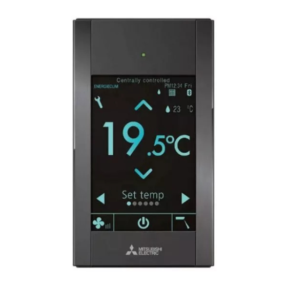 Mitsubishi Electric PAR-CT01MAA-SB Manuel D'utilisation