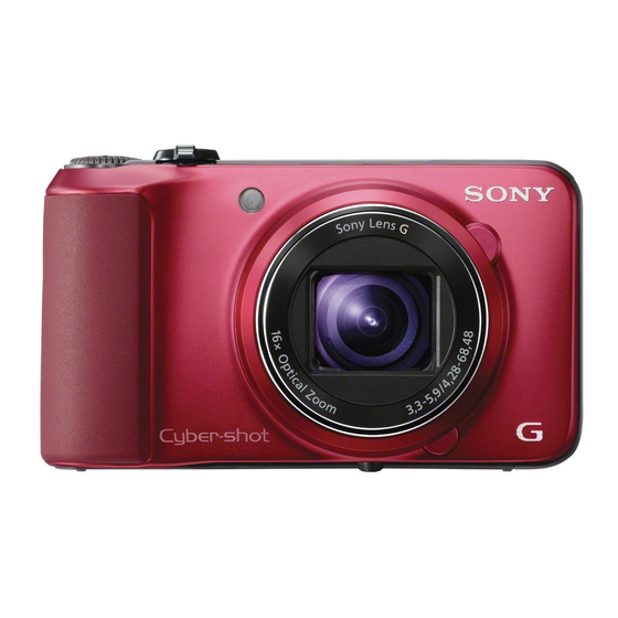 Sony Cyber-shot DSC-HX10 Mode D'emploi