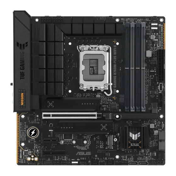 Asus TUF GAMING B760M-PLUS WIFI II Mode D'emploi