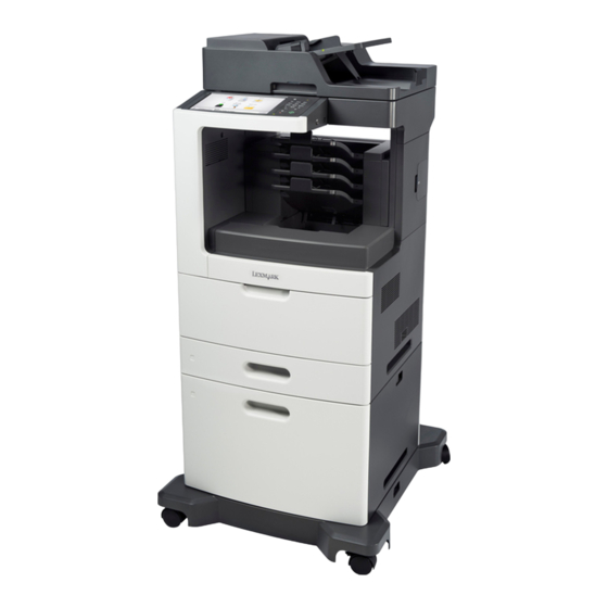 Lexmark MX810 Serie Guide De L'utilisateur