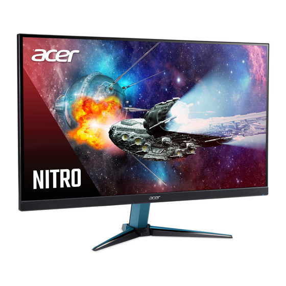 Acer NITRO VG272U Manuels