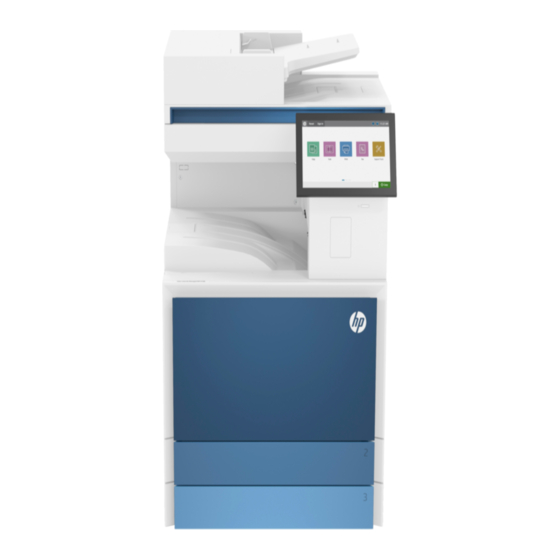 HP Color LaserJet Managed MFP E786 Serie Guide De L'utilisateur