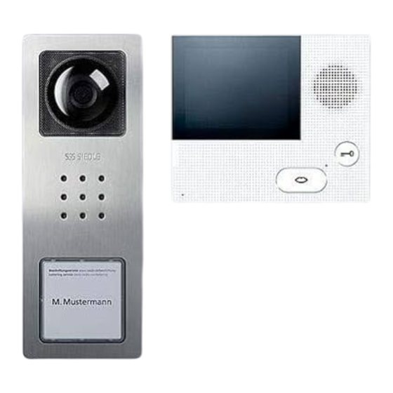SSS Siedle Basic SET CVB 850-1 E/W Information De Produit