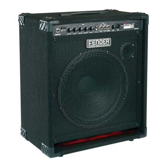 Fender RUMBLE 100 Mode D'emploi