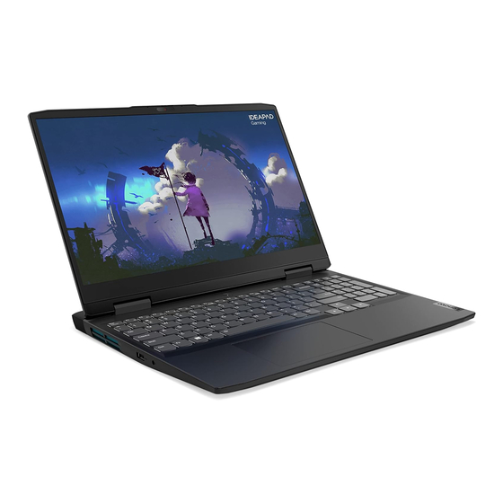 Lenovo IdeaPad Gaming 3i Guide D'utilisation