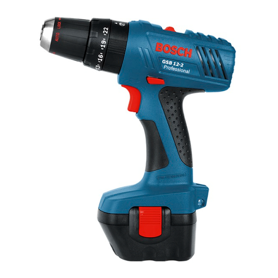 Bosch Professional GSB 12-2 Notice Originale