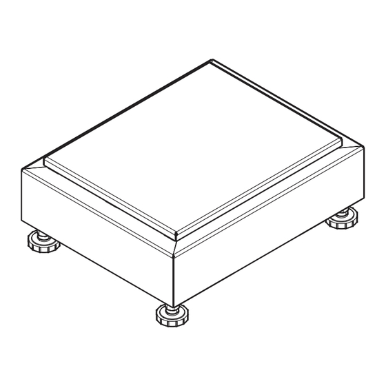 Mettler Toledo PBK9 Serie Informations D'installation