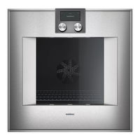 Gaggenau BO 470 Notice D'utilisation