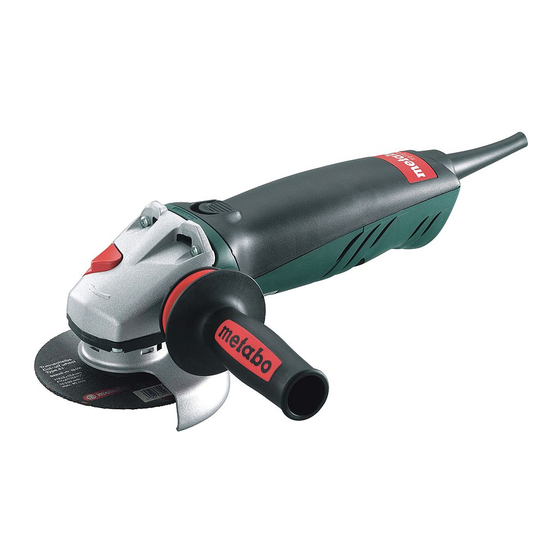 Metabo W 8-115 Mode D'emploi