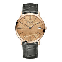 Piaget 1203P Mode D'emploi