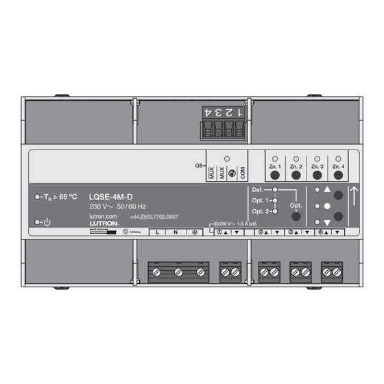 Lutron LQSE-4M-D Mode D'emploi