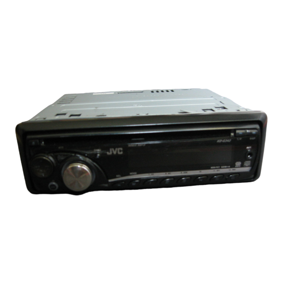 JVC KD-G342 Manuel D'instructions
