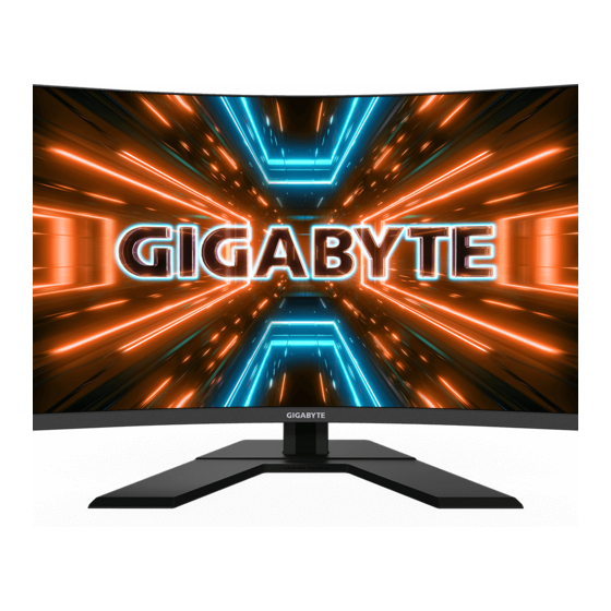 Gigabyte G32QC A Manuels