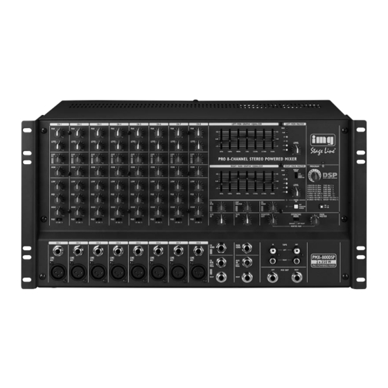 IMG STAGELINE PMX-800DSP Mode D'emploi